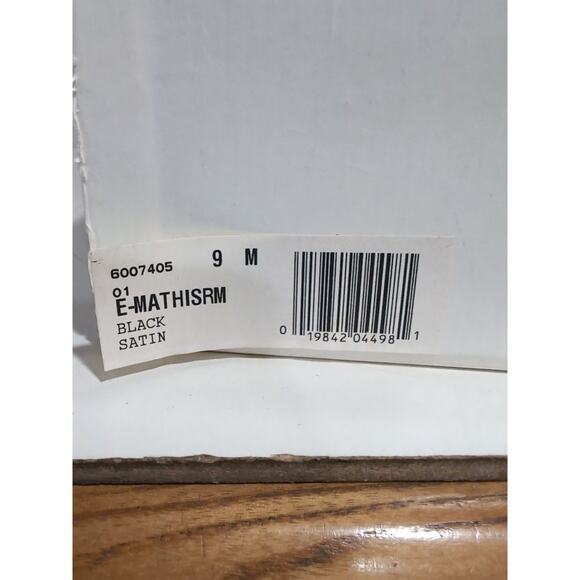 Enzo Angiolini Mathisrm Black Satin Sequin Slide Sandals Womans Size 9 Spain 39 - Picture 12 of 13